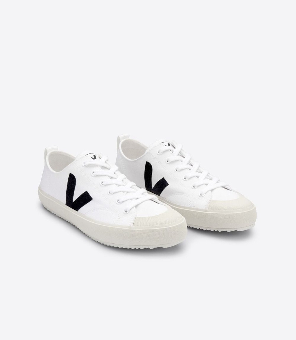 Veja Trainers Mens White/Black - Nova Canvas - NRVS-41965